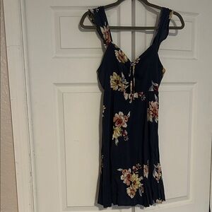 Xhilaration Navy Floral Mini Dress